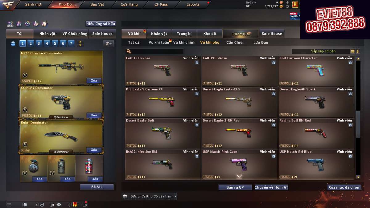 shop acc cf uy tin gia re